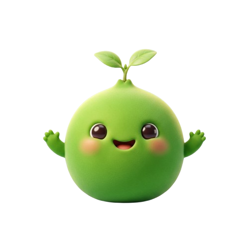 Green Seedling Mascot